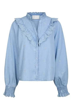 Neo Noir Degas Denim Blouse 166229< Bluser & Skjorter|Ammevenligt Tøj
