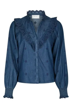 Neo Noir Degas Denim Blouse 166229< Bluser & Skjorter|Ammevenligt Tøj