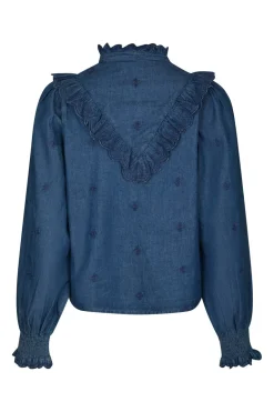 Neo Noir Degas Denim Blouse 166229< Bluser & Skjorter|Ammevenligt Tøj