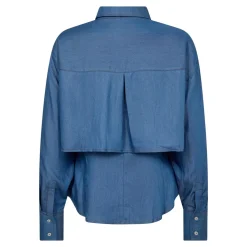 Co´Couture Denimcc Double Layer Shirt 35741< Bluser & Skjorter|Ammevenligt Tøj