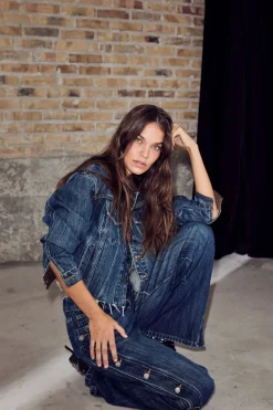 Haute L'Amitié Denize Button Jeans HL10489< Bukser, Jeans & Leggings