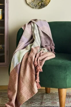 Desire Plaid, Rosa, Genanvendt Bomuld 82066442*Bloomingville Sale