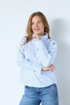 Co´Couture Devincc Asymcc Button Blouse 45019< Bluser & Skjorter