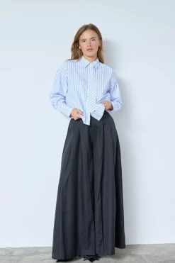 Devincc Stripe Tie Shirt 45018*Co´Couture Online