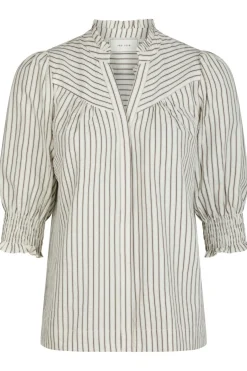 Neo Noir Diana Crepe Stripe Blouse 165203< Bluser & Skjorter