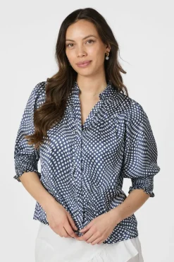 Neo Noir Diana Vibrant Dot Blouse 163423< Bluser & Skjorter|Ammevenligt Tøj