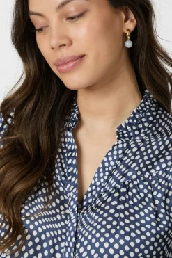 Neo Noir Diana Vibrant Dot Blouse 163423< Bluser & Skjorter|Ammevenligt Tøj