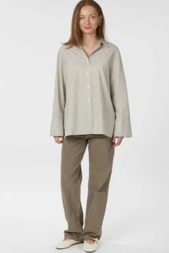 Neo Noir Dita Double Stripe Shirt 166420< Bluser & Skjorter|Ammevenligt Tøj