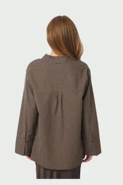 Neo Noir Dita Striped Line Shirt 166888< Bluser & Skjorter|Ammevenligt Tøj