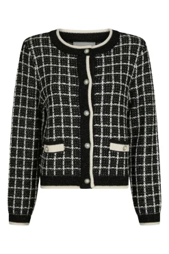 Neo Noir Doro Stitch Knit Cardigan 164513< Cardigans|Ammevenligt Tøj