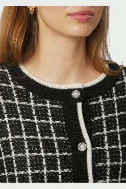 Neo Noir Doro Stitch Knit Cardigan 164513< Cardigans|Ammevenligt Tøj