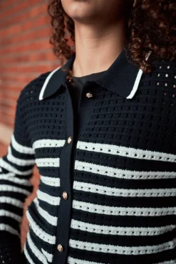 Effie Knit Cardigan 164571*Neo Noir Clearance