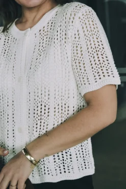 Ellen Crochet Knit Cardigan 161641*Neo Noir New