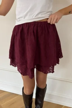 Ellinoric Lace Mini Skirt 2576*BYIC Clearance