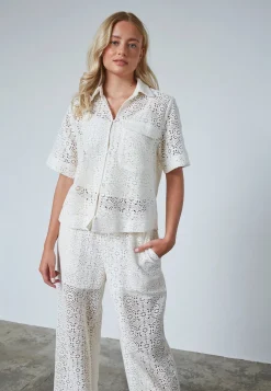 Sisters Point Elsia-Sh.Ss 18972< Bluser & Skjorter|Ammevenligt Tøj