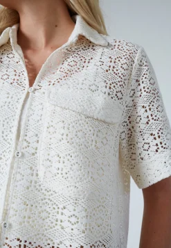 Sisters Point Elsia-Sh.Ss 18972< Bluser & Skjorter|Ammevenligt Tøj