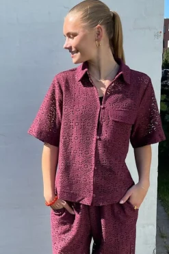 Sisters Point Elsia-Sh.Ss 18972< Sæt 🛍️|Bluser & Skjorter