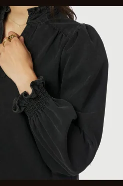 Emmeline Denim Blouse 164434*Neo Noir Hot