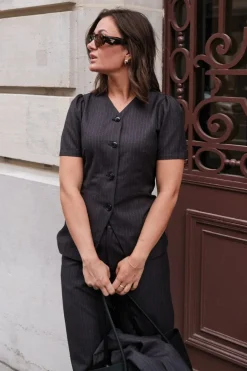 Neo Noir Emmett Pinstripe Pants< Bukser, Jeans & Leggings