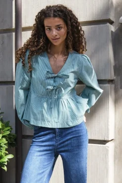 Esmée Small Stripe Blouse*Neo Noir New