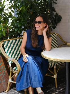 Esmy Denim Dress 166280*Neo Noir Outlet