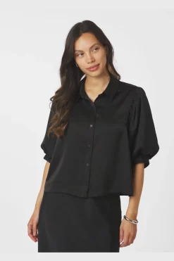 Neo Noir Etta Heavy Sateen Shirt 167036< Bluser & Skjorter|Ammevenligt Tøj
