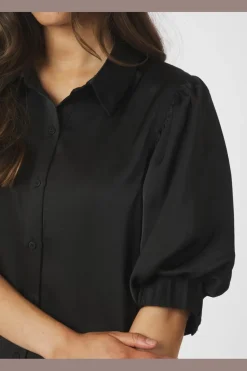 Neo Noir Etta Heavy Sateen Shirt 167036< Bluser & Skjorter|Ammevenligt Tøj
