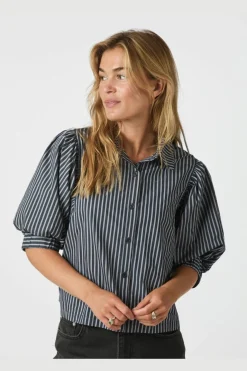 Neo Noir Etta Stripe Shirt 166862< Bluser & Skjorter|Ammevenligt Tøj