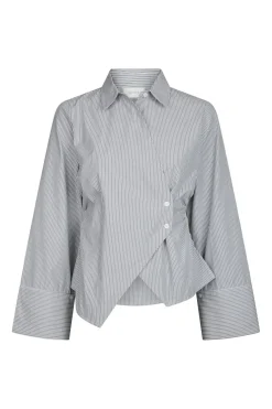 Neo Noir Fenli Striped Shirt 165677< Bluser & Skjorter|Ammevenligt Tøj