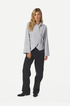 Neo Noir Fenli Striped Shirt 165677< Bluser & Skjorter|Ammevenligt Tøj