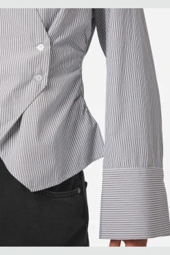 Neo Noir Fenli Striped Shirt 165677< Bluser & Skjorter|Ammevenligt Tøj