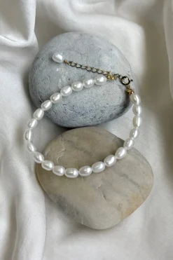 Mellow Moon Ferskvandsperle Armbånd< Armbånd