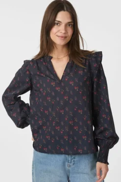 Neo Noir Filja Fine Print Blouse 166551< Bluser & Skjorter