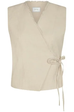 Neo Noir Filora Ramie Wrap Waistcoat 166243< Overtøj & Jakker