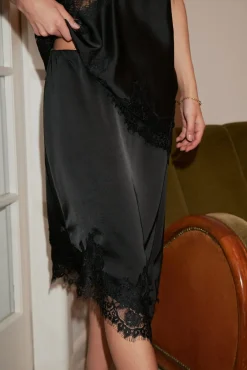 Neo Noir Fiora Lace Skirt 167417< Nederdele