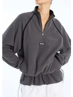 Fleece Half Zip Jacket 1153681205*Rotate Best