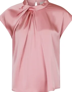 Fleur Drapy Satin Blouse*Neo Noir Clearance