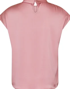 Fleur Drapy Satin Blouse*Neo Noir Clearance