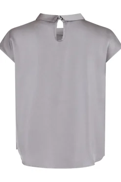 Neo Noir Fleur Drapy Satin Blouse< Bluser & Skjorter