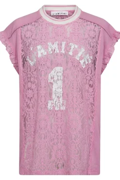 Haute L'Amitié Football Lace Frill Top HL10124< T-Shirts & Toppe
