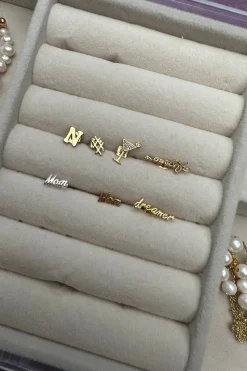 Forgyldt ørering*Mellow Moon Clearance