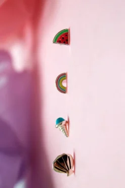 Forgyldt ørering*Mellow Moon Clearance