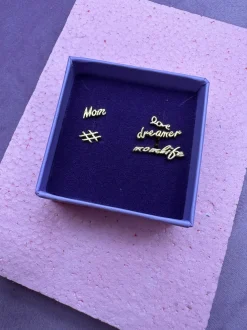 Forgyldt ørering*Mellow Moon Hot