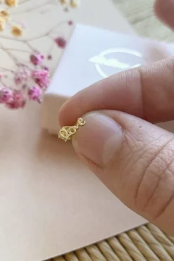 Forgyldt ørering*Mellow Moon Hot