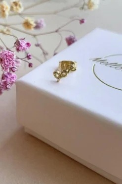 Forgyldt ørering*Mellow Moon Hot