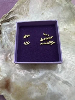 Forgyldt ørering*Mellow Moon Hot