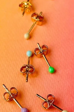 Mellow Moon Forgyldt Ørestikker< Øreringe