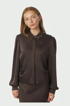 Fransala Heavy Sateen Shirt 166635*Neo Noir Online