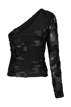 Neo Noir Friana Big Flower Mesh Blouse 167272< Bluser & Skjorter