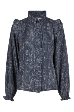 Neo Noir Gemmi Zigzag Duo Blouse< Bluser & Skjorter|Ammevenligt Tøj